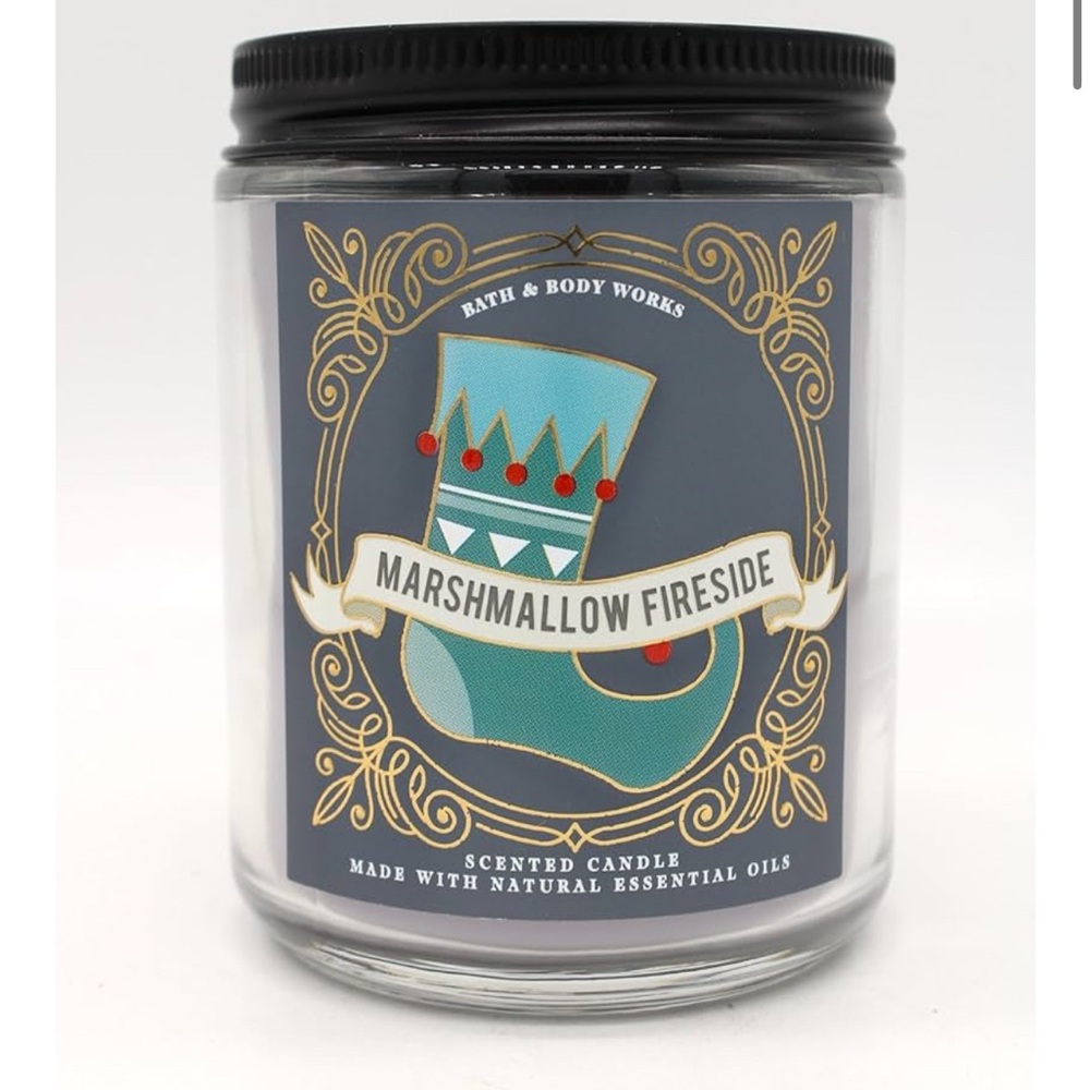 Marshmallow Fireside Bath & Body SINGLE WICK CANDLE white candle co